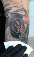 Tatuaje de Abraham Lincoln
