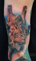 Tatuaje de una jirafa