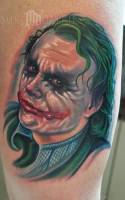 Tatuaje de la cara del Joker, de Batman