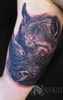 Tatuaje de un rinoceronte