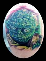 Tatuaje de Yoda de Star Wars