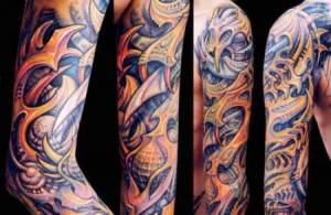 Tatuaje funda de elementos de metal afilados