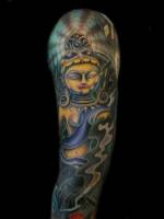 Tatuaje de una diosa hindú