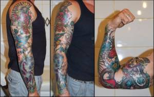 Tatuaje variado en el brazo