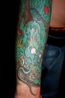 Tatuaje de un dragón japonés