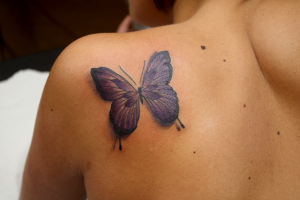 Tatuaje de una mariposa 