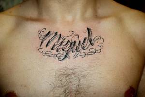 Tatuaje del nombre Miguel