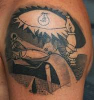 Tatuaje de guernica de Picasso