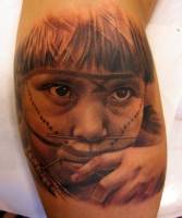 Tatuaje de un indigena