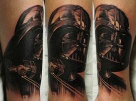 Tatuaje de Darth Vader de la guerra de las galaxias