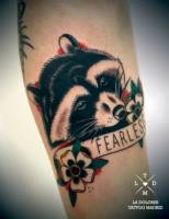 Tatuaje de un mapache