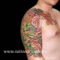 Tatuaje de seres mitológicos japoneses