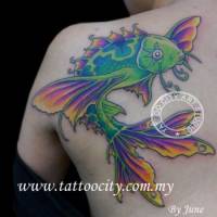 Tatuaje de un pez un poco raro