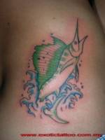 Tattoo de un pez espada