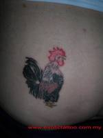 Tattoo de un gallo