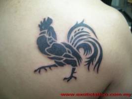 Tattoo de un gallo