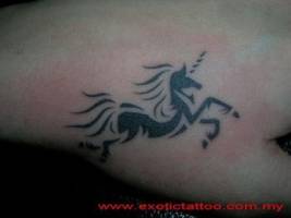 Tatuaje de un unicornio