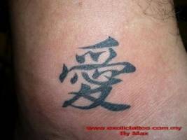 Tatuaje de una letra china