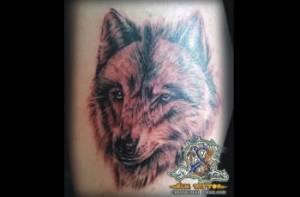 Tatuaje de la cara de un zorro