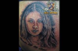 Tatuaje del retrato de una chica