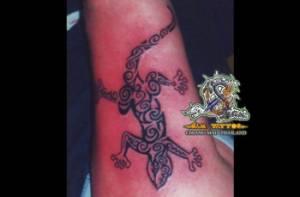Tatuaje de un gecko