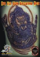 Tatuaje de un guerrero chino