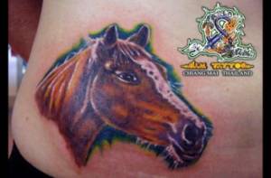 Tatuaje de una cabeza de caballo