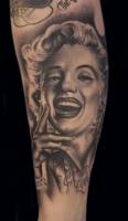 Tatuaje retrato de Marilyn