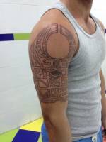 Tatuaje maorí sin colorear