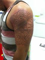 Tatuaje maorí sin rellenar