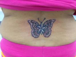 Tatuaje de una mariposa-estrella
