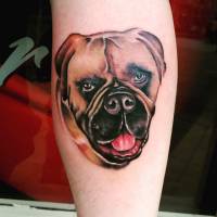 Tatuaje retrato de un perro
