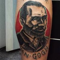 Tatuaje old school de Van Gogh