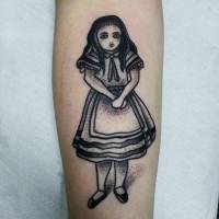 Tatuaje old school de una chica