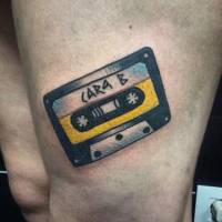 Tatuaje de una cinta de Cassette