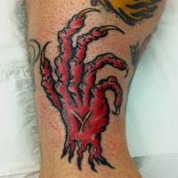Tatuaje de una mano de demónio