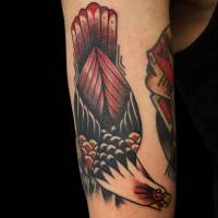 Tatuaje de un águila old school