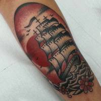 Tatuaje de un Barco de vela