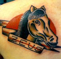 Tatuaje retrato de un caballo