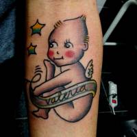 Tatuaje de un ángel bebé