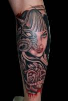 Tatuaje de una chica demoniaca