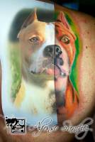 Tatuaje retrato de un perro