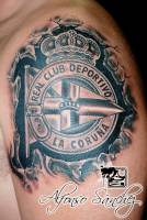 Tatuaje del Deportivo de la Coruña