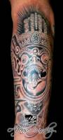 Tatuaje de un demonio oriental