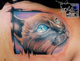 Tatuaje de un gato 