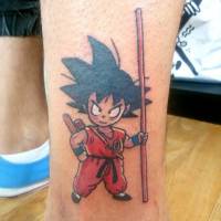 Tatuaje de Son Goku de Bola de Dragón