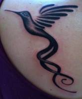 Tattoo de una sombra de pájaro