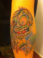 Tattoo de un monstruo furioso