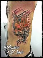 Tattoo de un zorro furioso