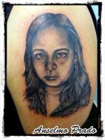 Tattoo retrato de una chica